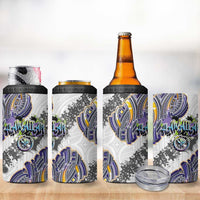 Traditional Art Hawaiian Kakau Tattoos 4 in 1 Can Cooler Tumbler Graffiti Style - Polynesian Pride
