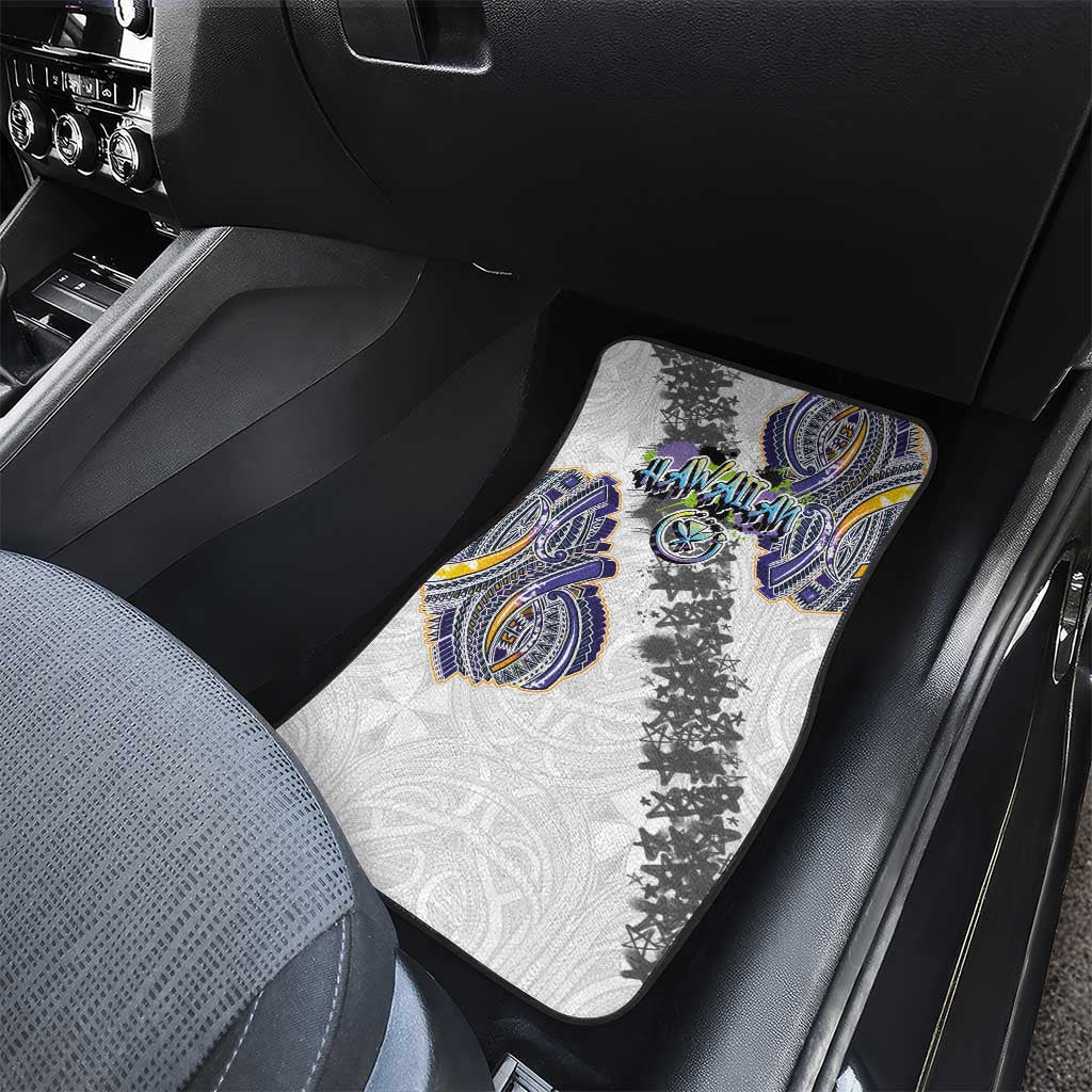 Traditional Art Hawaiian Kakau Tattoos Car Mats Graffiti Style - Polynesian Pride