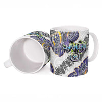 Traditional Art Hawaiian Kakau Tattoos Ceramic Mug Graffiti Style - Polynesian Pride
