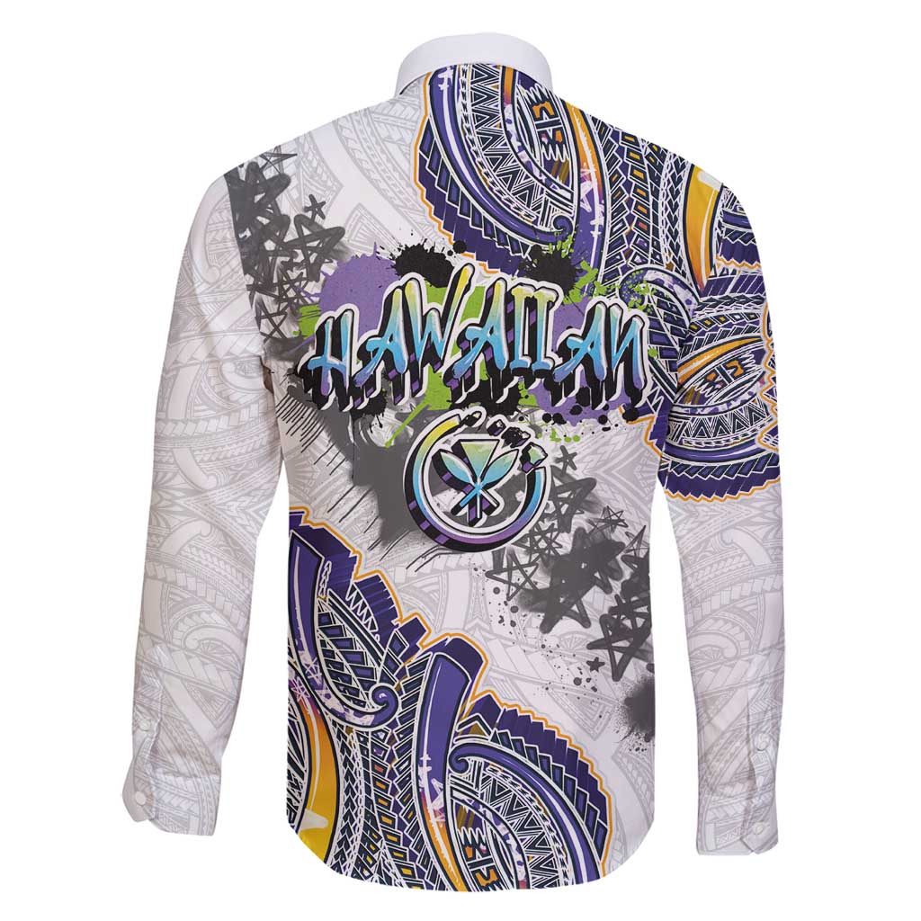 Traditional Art Hawaiian Kakau Tattoos Family Matching Puletasi and Hawaiian Shirt Graffiti Style - Polynesian Pride