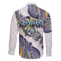 Traditional Art Hawaiian Kakau Tattoos Family Matching Summer Maxi Dress and Hawaiian Shirt Graffiti Style - Polynesian Pride