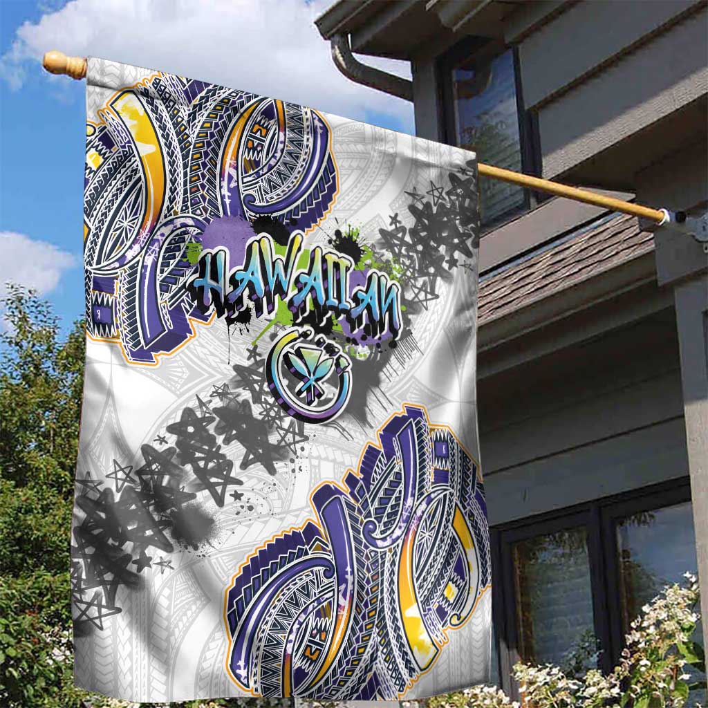 Traditional Art Hawaiian Kakau Tattoos Garden Flag Graffiti Style - Polynesian Pride