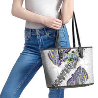 Traditional Art Hawaiian Kakau Tattoos Leather Tote Bag Graffiti Style - Polynesian Pride
