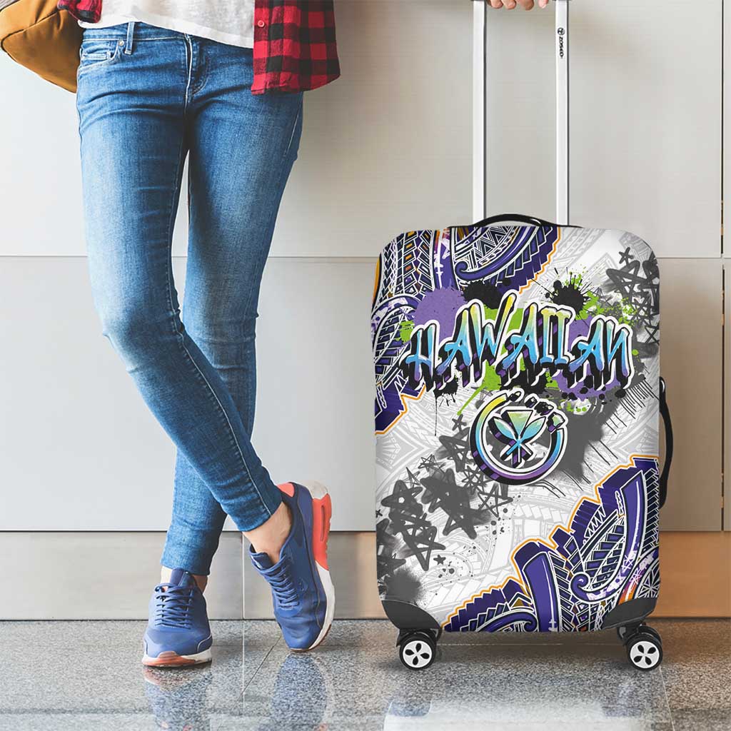 Traditional Art Hawaiian Kakau Tattoos Luggage Cover Graffiti Style - Polynesian Pride