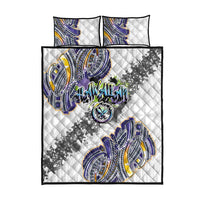 Traditional Art Hawaiian Kakau Tattoos Quilt Bed Set Graffiti Style - Polynesian Pride