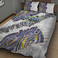 Traditional Art Hawaiian Kakau Tattoos Quilt Bed Set Graffiti Style - Polynesian Pride