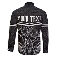 Custom Hawaii Warrior Family Matching Tank Maxi Dress and Hawaiian Shirt Kakau Quilt Pattern LT03 - Polynesian Pride