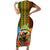 Hawaii Womens Day Wahine Family Matching Short Sleeve Bodycon Dress and Hawaiian Shirt Strong Beautiful Woman with Kakau Style LT03 Mom's Dress Red - Polynesian Pride