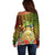 Hawaii Womens Day Wahine Off Shoulder Sweater Strong Beautiful Woman with Kakau Style LT03 - Polynesian Pride