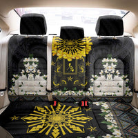 Flores de Mayo and Filipino Fiesta Back Car Seat Cover The Sun-Jasmine and Polynesian Yakan Tattoo Barong Style