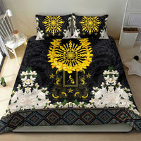 Flores de Mayo and Filipino Fiesta Bedding Set The Sun-Jasmine and Polynesian Yakan Tattoo Barong Style LT03 - Polynesian Pride