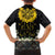 Flores de Mayo and Filipino Fiesta Family Matching Short Sleeve Bodycon Dress and Hawaiian Shirt The Sun-Jasmine and Polynesian Yakan Tattoo Barong Style