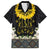 Flores de Mayo and Filipino Fiesta Family Matching Short Sleeve Bodycon Dress and Hawaiian Shirt The Sun-Jasmine and Polynesian Yakan Tattoo Barong Style