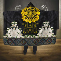 Flores de Mayo and Filipino Fiesta Hooded Blanket The Sun-Jasmine and Polynesian Yakan Tattoo Barong Style