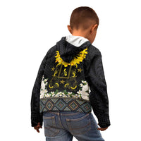 Flores de Mayo and Filipino Fiesta Kid Hoodie The Sun-Jasmine and Polynesian Yakan Tattoo Barong Style