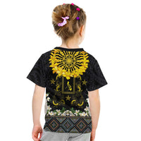 Flores de Mayo and Filipino Fiesta Kid T Shirt The Sun-Jasmine and Polynesian Yakan Tattoo Barong Style