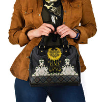 Flores de Mayo and Filipino Fiesta Shoulder Handbag The Sun-Jasmine and Polynesian Yakan Tattoo Barong Style