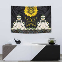 Flores de Mayo and Filipino Fiesta Tapestry The Sun-Jasmine and Polynesian Yakan Tattoo Barong Style