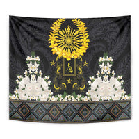 Flores de Mayo and Filipino Fiesta Tapestry The Sun-Jasmine and Polynesian Yakan Tattoo Barong Style
