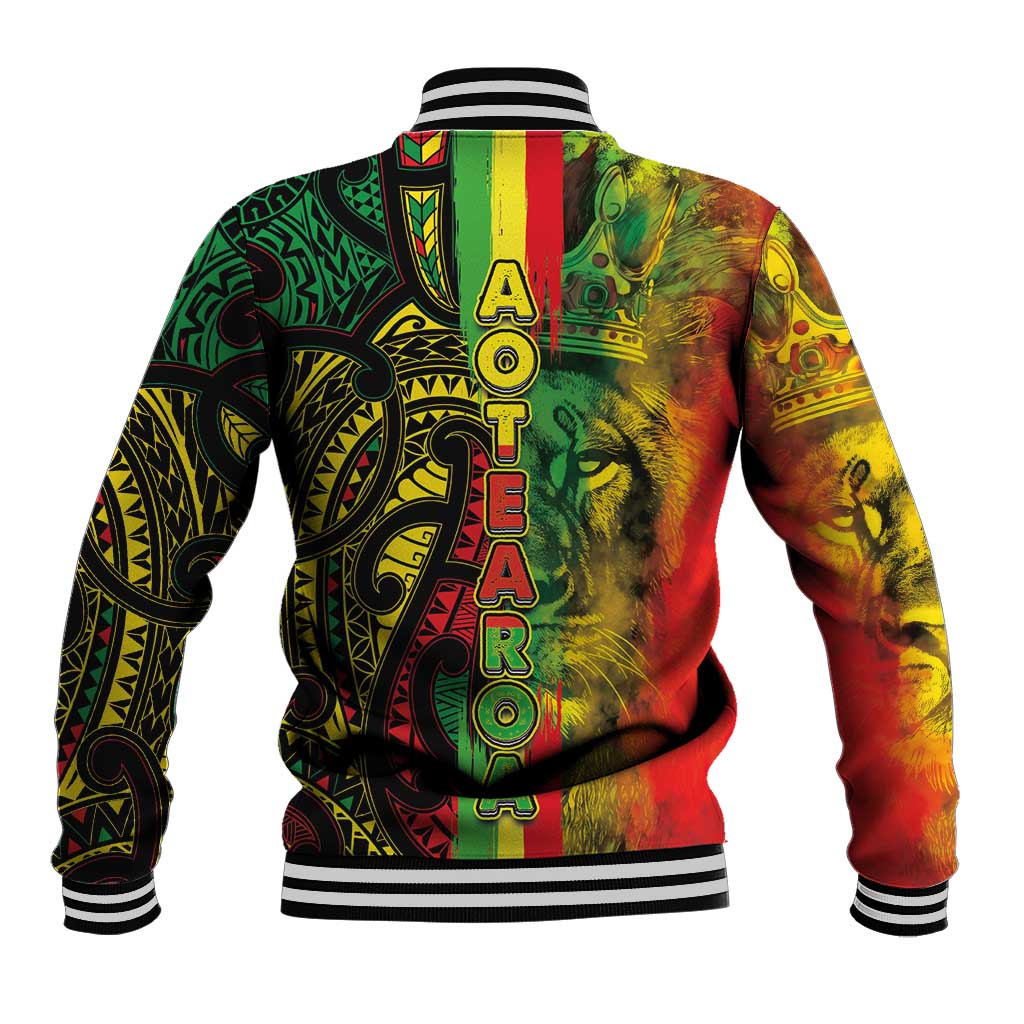 Aotearoa Reggae Baseball Jacket Maori Reggae-One Love