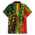 Aotearoa Reggae Family Matching Tank Maxi Dress and Hawaiian Shirt Maori Reggae-One Love