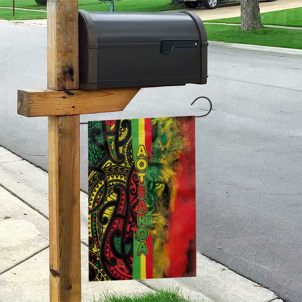 Aotearoa Reggae Garden Flag Maori Reggae-One Love