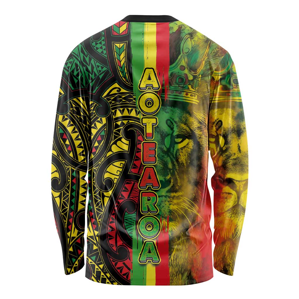 Aotearoa Reggae Long Sleeve Shirt Maori Reggae-One Love