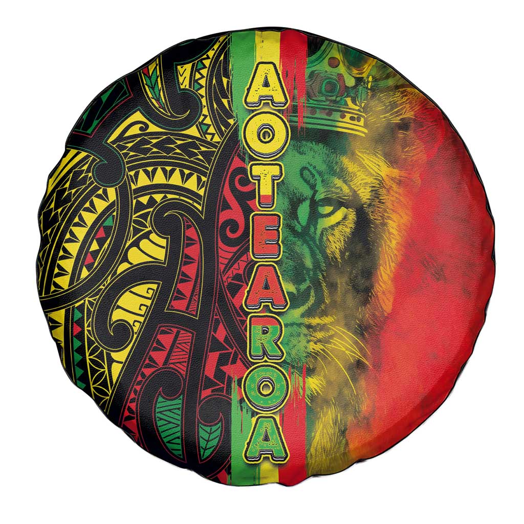 Aotearoa Reggae Spare Tire Cover Maori Reggae-One Love