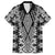 Aotearoa Tukutuku and Poutama Motif Classic Family Matching Long Sleeve Bodycon Dress and Hawaiian Shirt