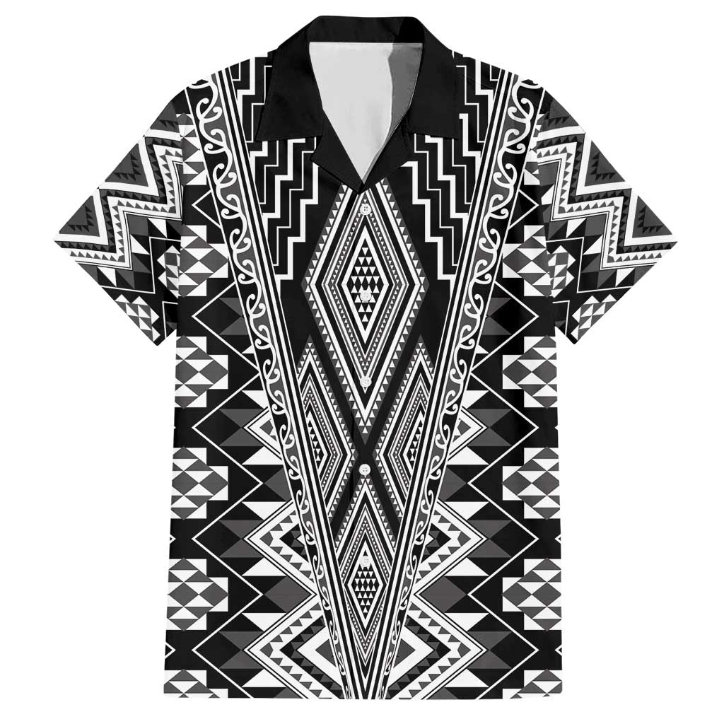 Aotearoa Tukutuku and Poutama Motif Classic Hawaiian Shirt