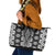 Aotearoa Tukutuku and Poutama Motif Classic Leather Tote Bag