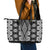 Aotearoa Tukutuku and Poutama Motif Classic Leather Tote Bag