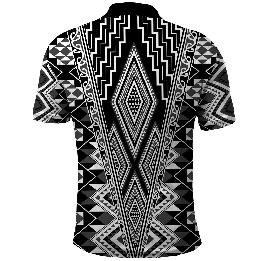 Aotearoa Tukutuku and Poutama Motif Classic Polo Shirt