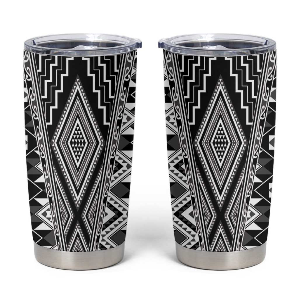 Aotearoa Tukutuku and Poutama Motif Classic Tumbler Cup