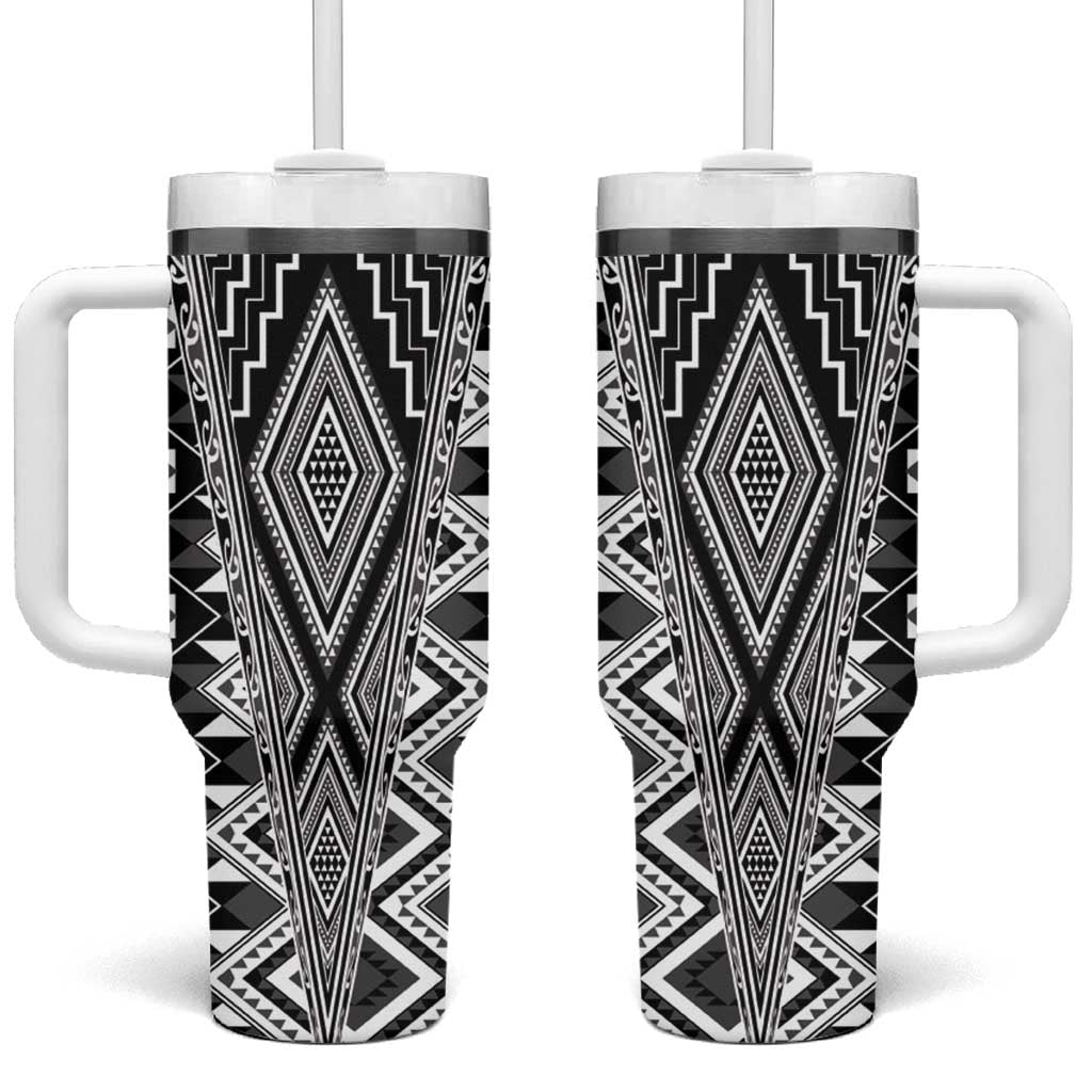 Aotearoa Tukutuku and Poutama Motif Classic Tumbler With Handle