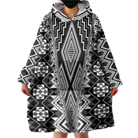 Aotearoa Tukutuku and Poutama Motif Classic Wearable Blanket Hoodie