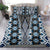 Blue Aotearoa Tukutuku and Poutama Motif Bedding Set