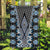 Blue Aotearoa Tukutuku and Poutama Motif Garden Flag