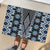 Blue Aotearoa Tukutuku and Poutama Motif Rubber Doormat