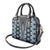 Blue Aotearoa Tukutuku and Poutama Motif Shoulder Handbag