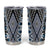 Blue Aotearoa Tukutuku and Poutama Motif Tumbler Cup