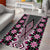 Pink Aotearoa Tukutuku and Poutama Motif Area Rug