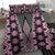 Pink Aotearoa Tukutuku and Poutama Motif Bedding Set