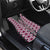 Pink Aotearoa Tukutuku and Poutama Motif Car Mats