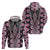 Pink Aotearoa Tukutuku and Poutama Motif Hoodie