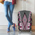 Pink Aotearoa Tukutuku and Poutama Motif Luggage Cover