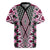 Pink Aotearoa Tukutuku and Poutama Motif Rugby Jersey