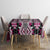 Pink Aotearoa Tukutuku and Poutama Motif Tablecloth