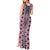 Pink Aotearoa Tukutuku and Poutama Motif Tank Maxi Dress