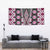 Pink Aotearoa Tukutuku and Poutama Motif Tapestry